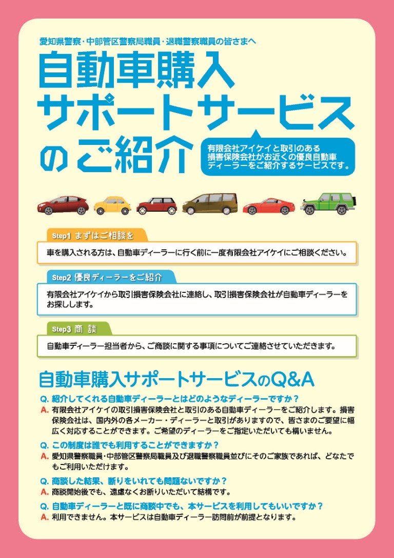 自動車購入サポートのご案内